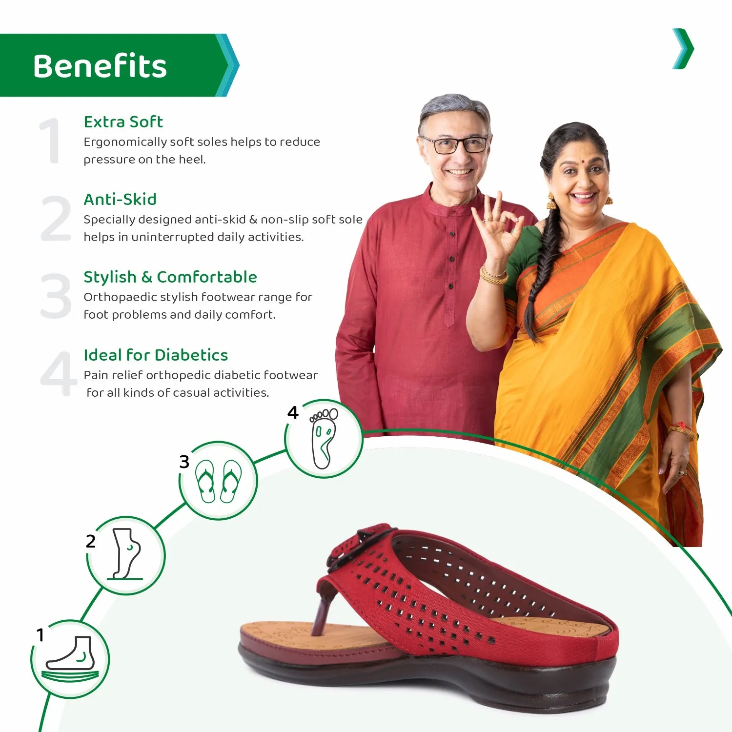 ORTHO JOY Fancy Doctor Slippers