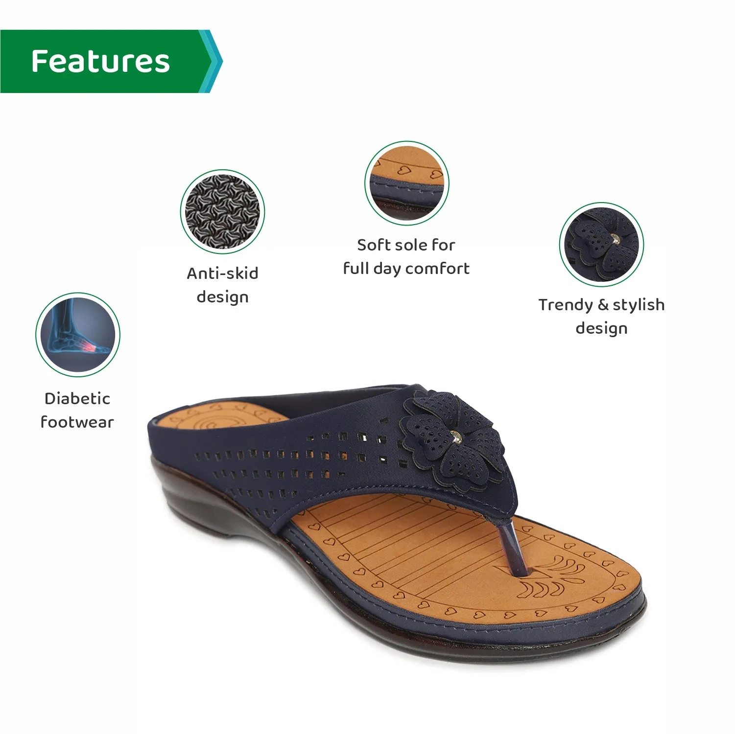 ORTHO JOY Fancy Doctor Slippers