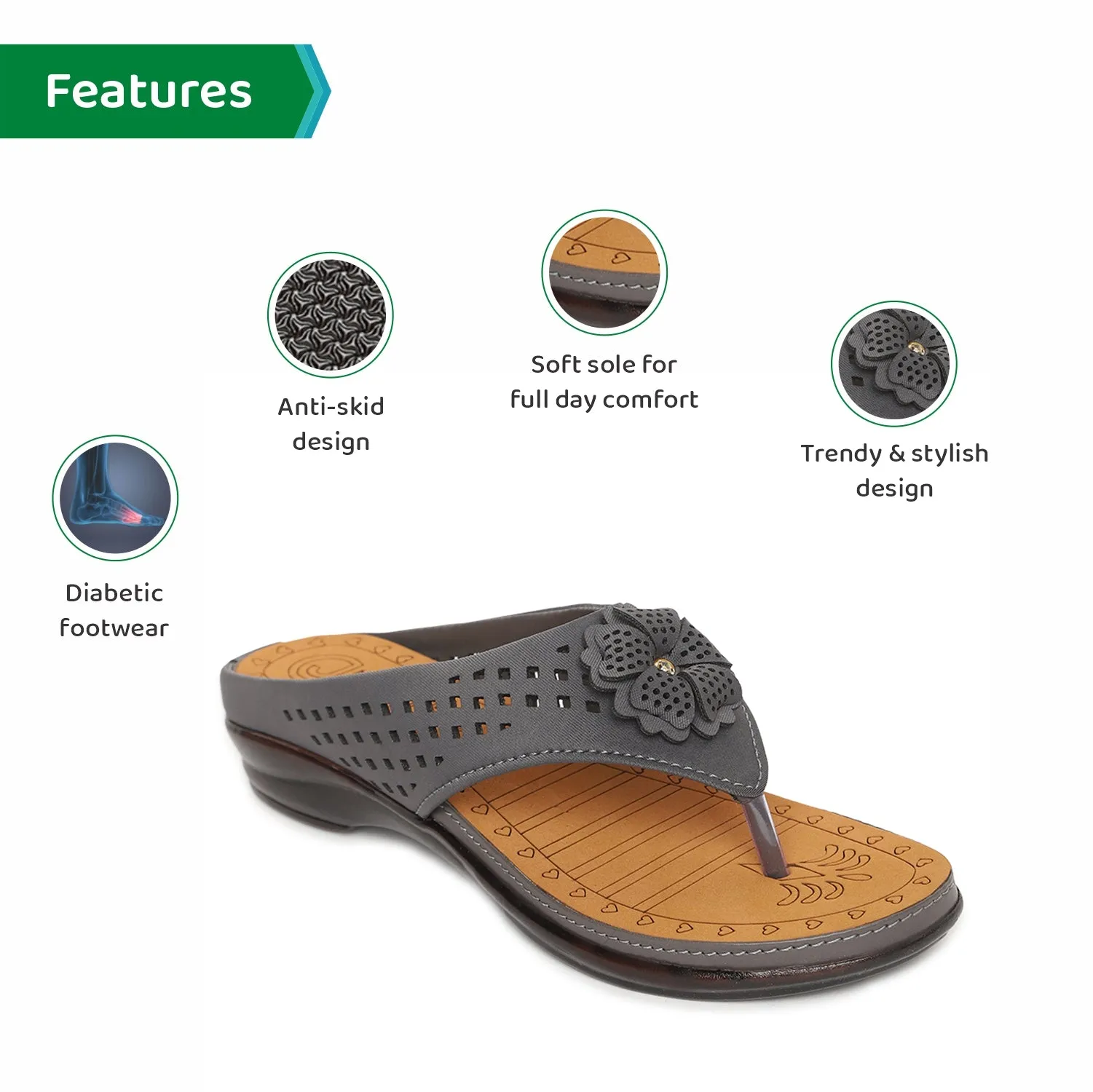 ORTHO JOY Fancy Doctor Slippers