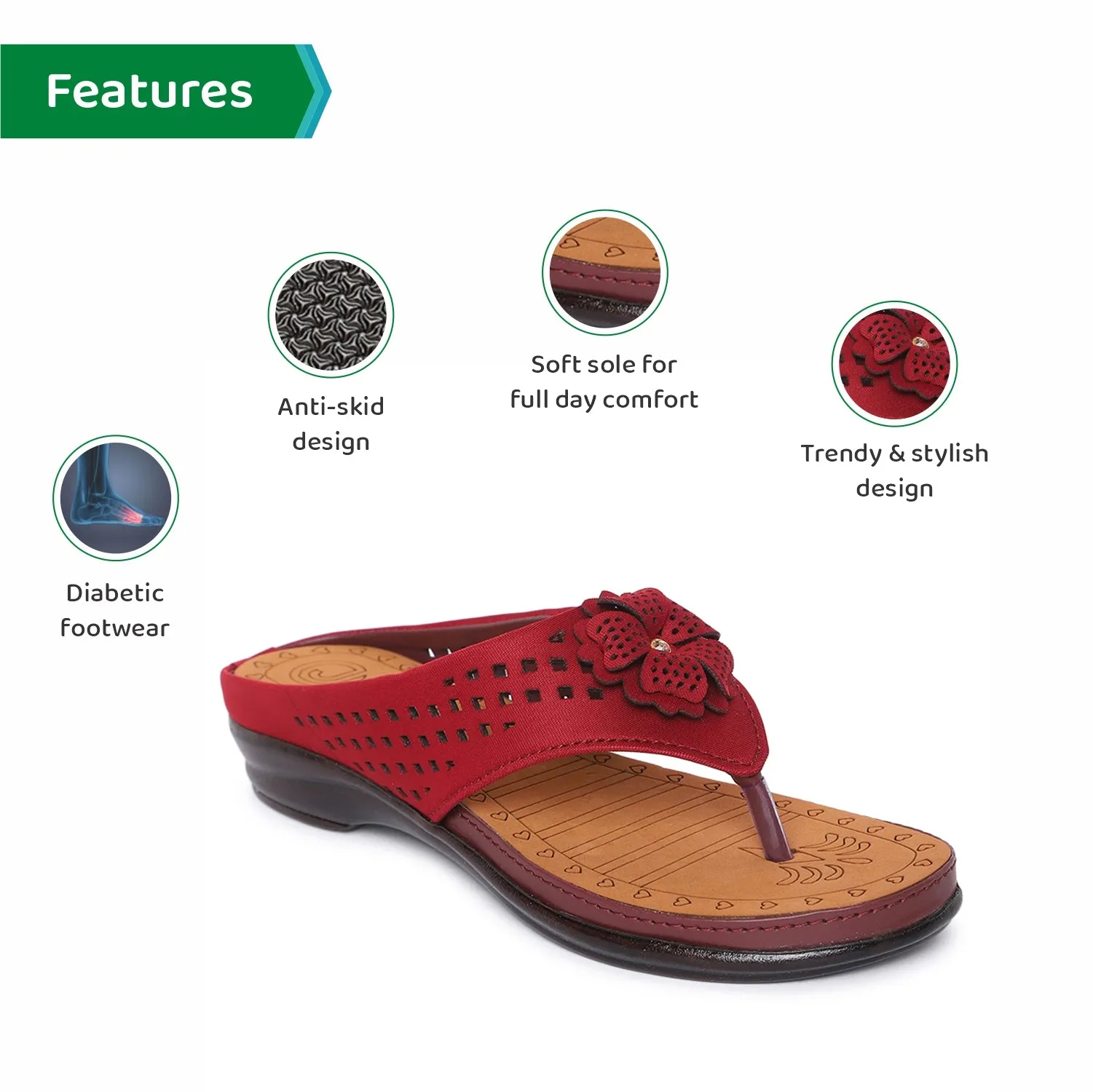 ORTHO JOY Fancy Doctor Slippers
