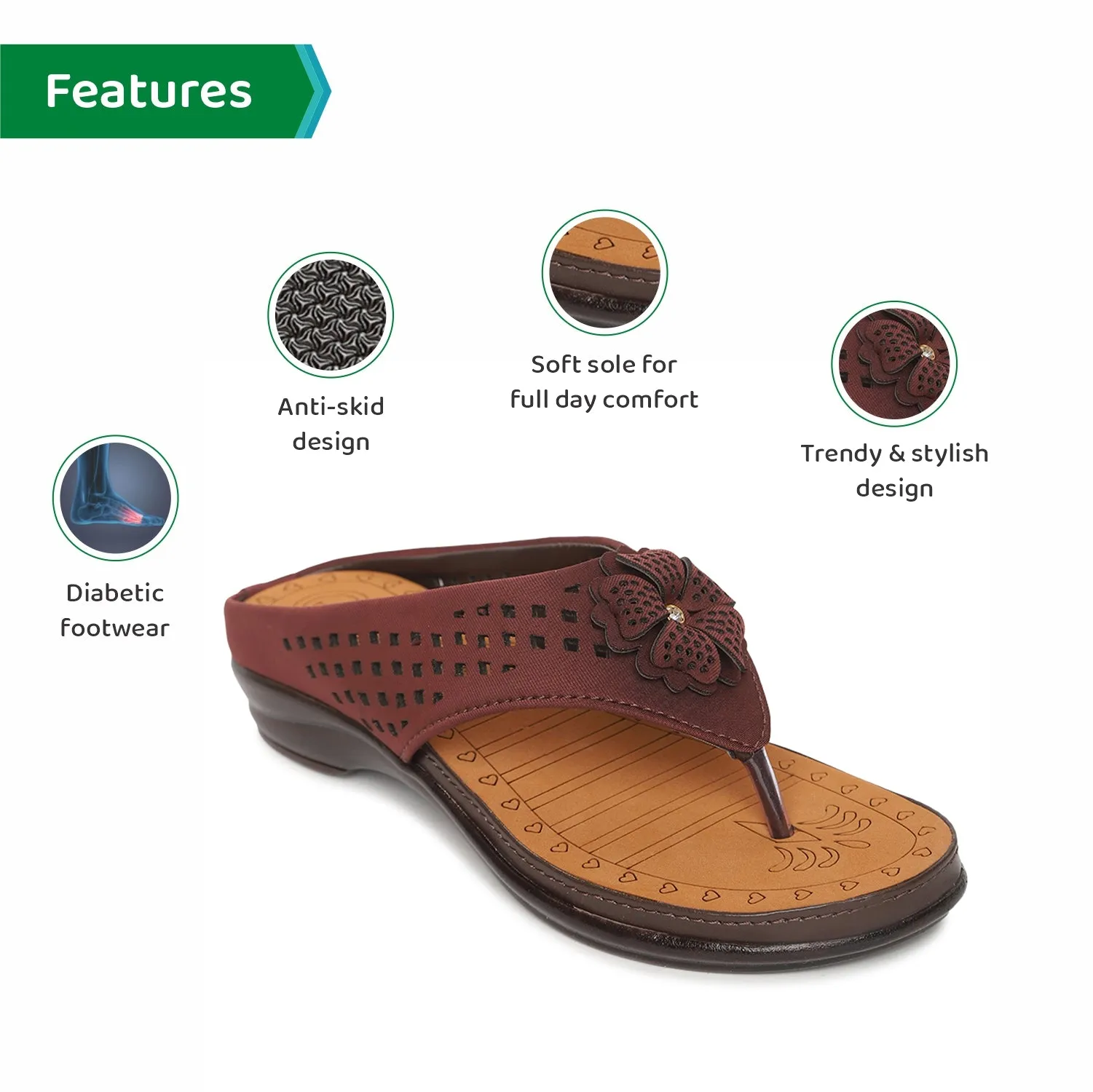 ORTHO JOY Fancy Doctor Slippers