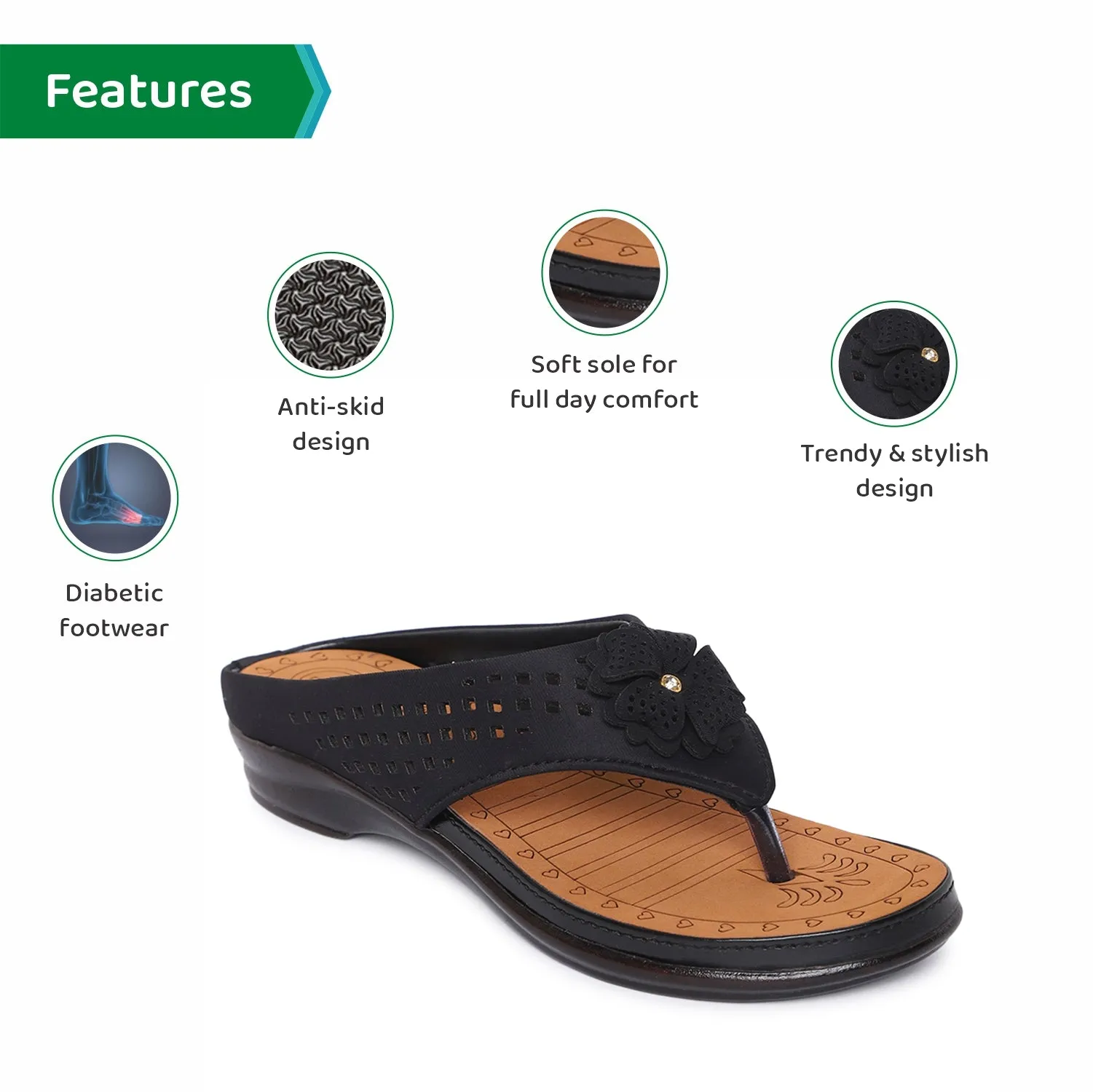 ORTHO JOY Fancy Doctor Slippers