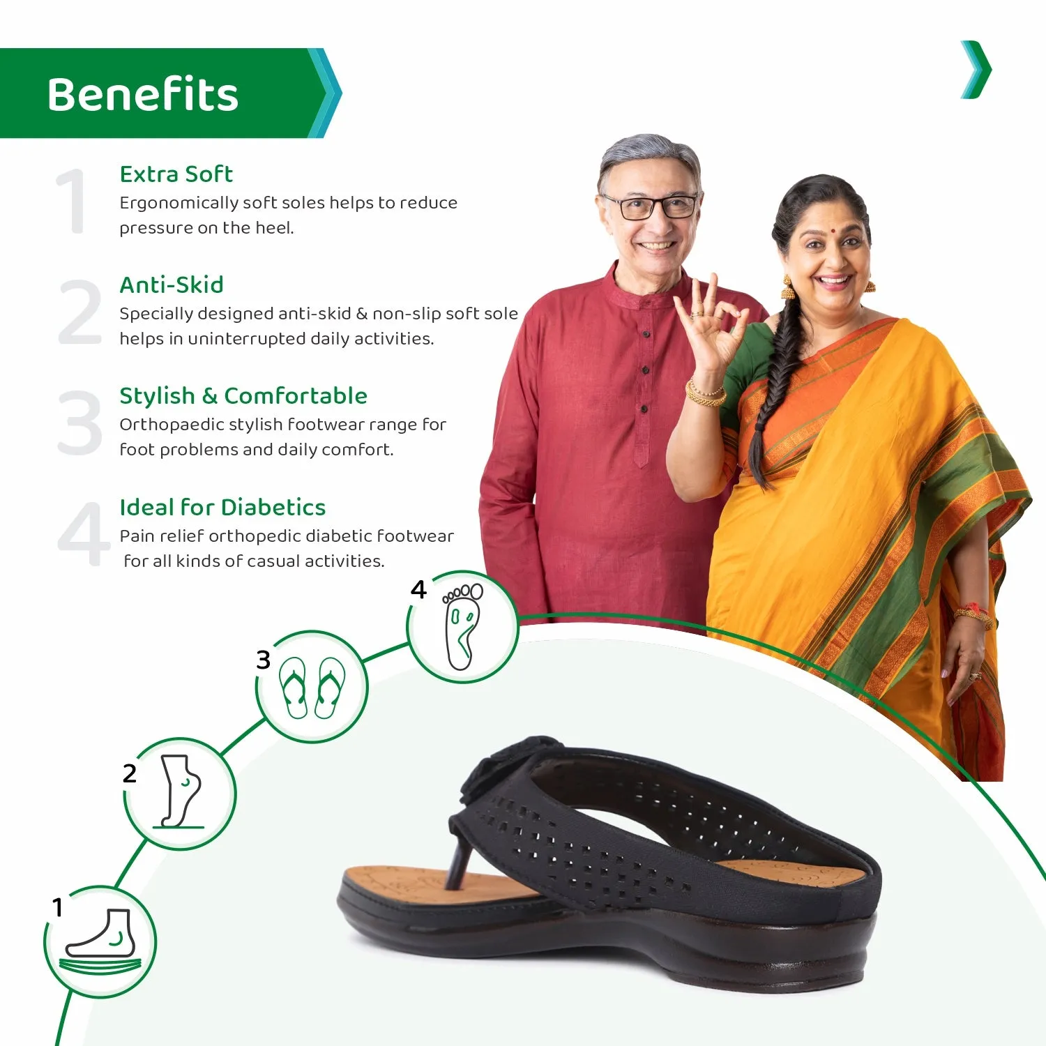 ORTHO JOY Fancy Doctor Slippers