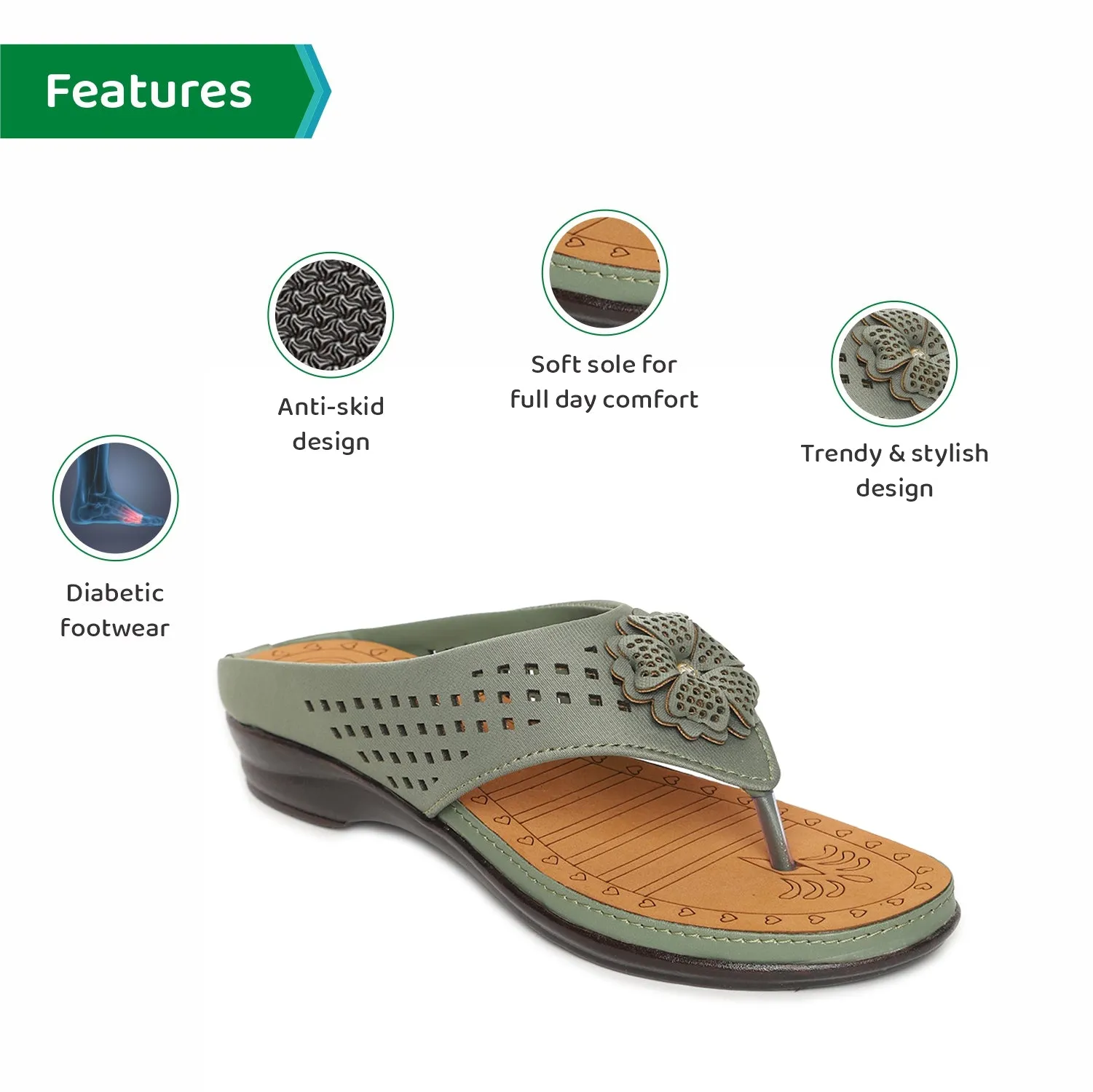 ORTHO JOY Fancy Doctor Slippers