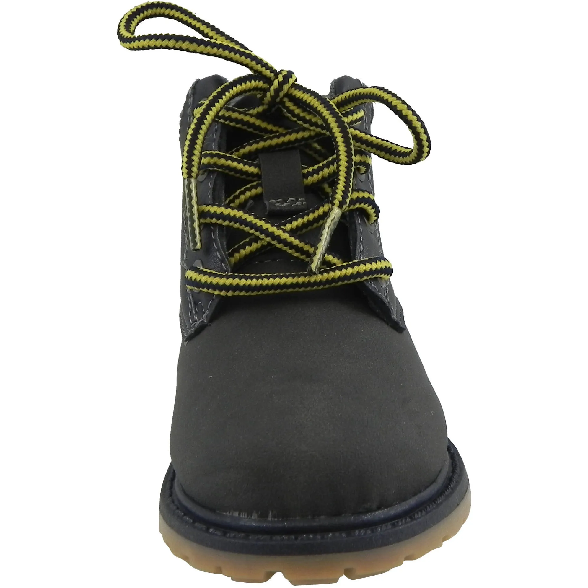 OshKosh Boy's Chandler Plaid Classic Lace Up Ankle Boots Navy