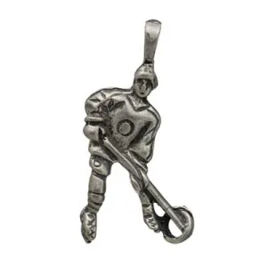 Pendant - Ringette Player 25mm Antique Silver Lead Free / Nickel Free
