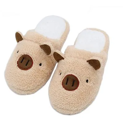 Pig Cute Cotton Fabric Home Slippers