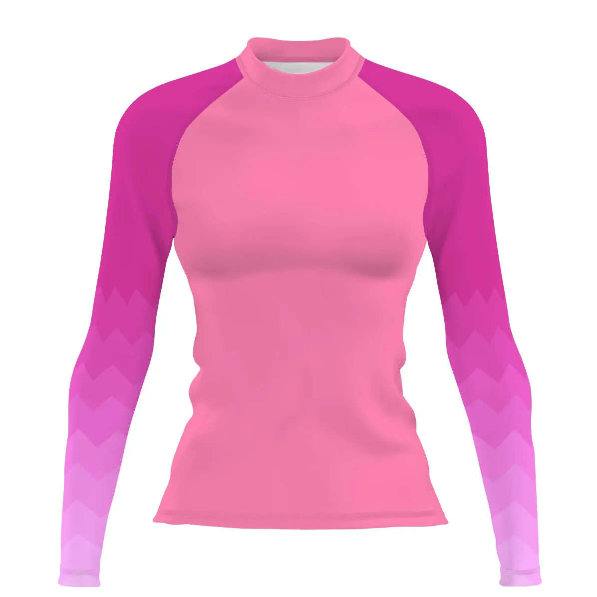 Pink Waves - Women's Surf UPF50  Long Sleeve Rash Guard