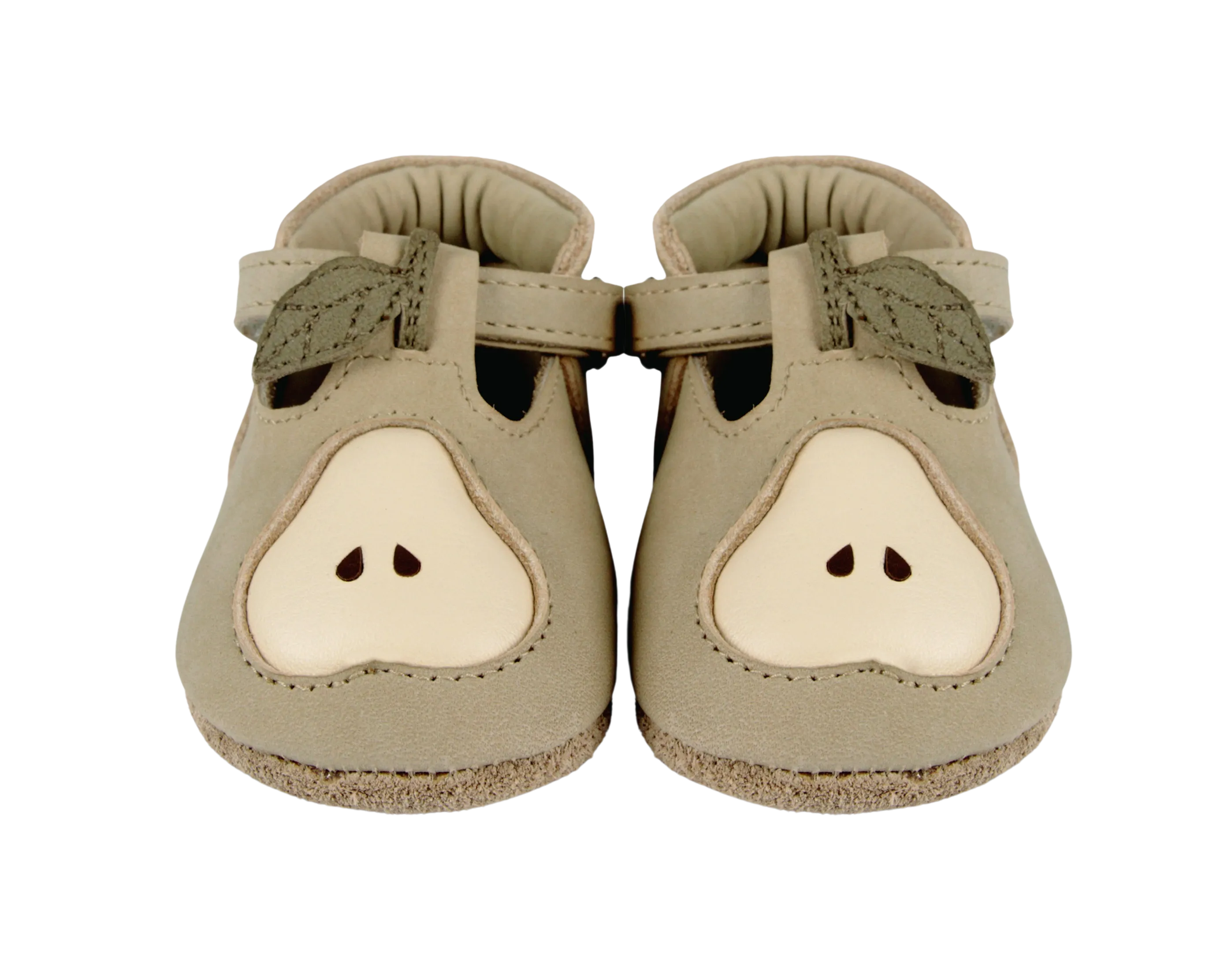 Qanoe Shoes | Pear | Taupe Leather
