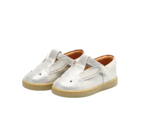 Qesterre Shoes | Bunny | Silver Metallic Leather