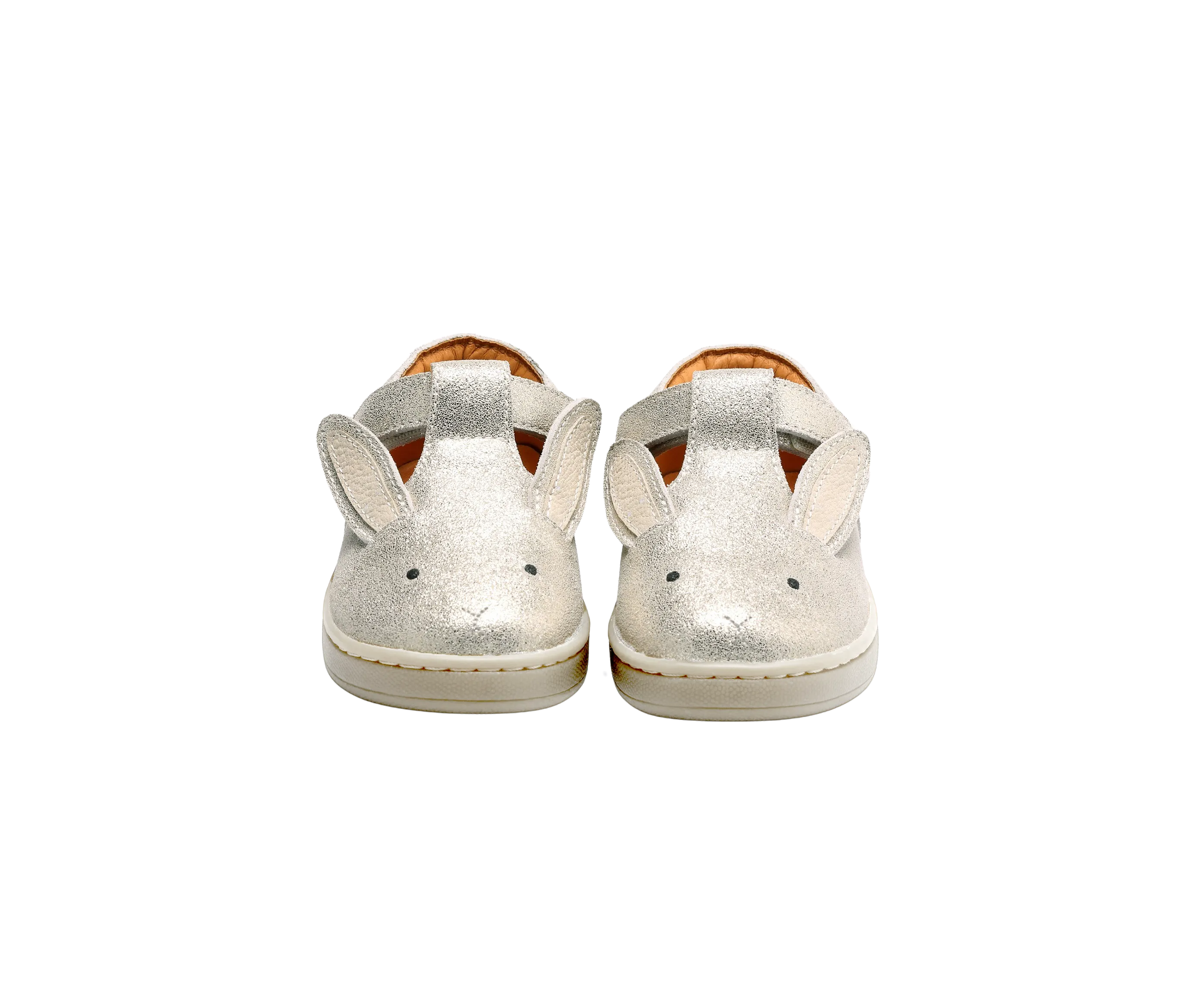 Qesterre Shoes | Bunny | Silver Metallic Leather