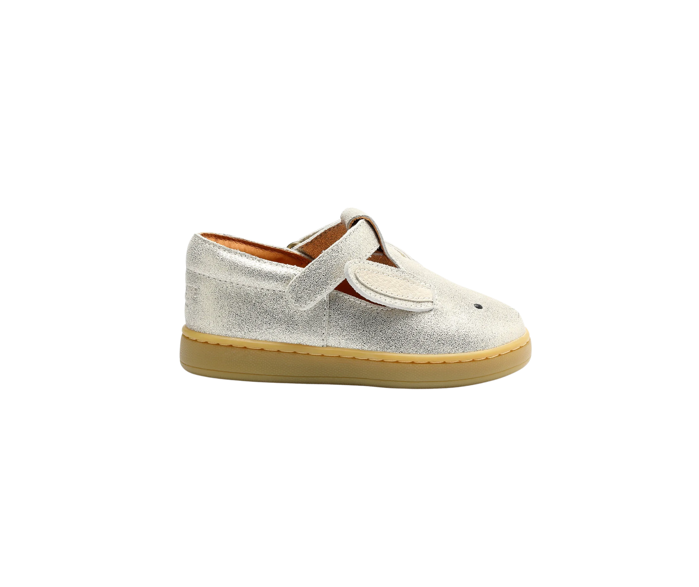 Qesterre Shoes | Bunny | Silver Metallic Leather