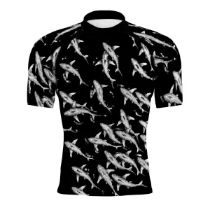 Shark Shiver - Men's Surf UPF50  Short Sleeve Rash Guard