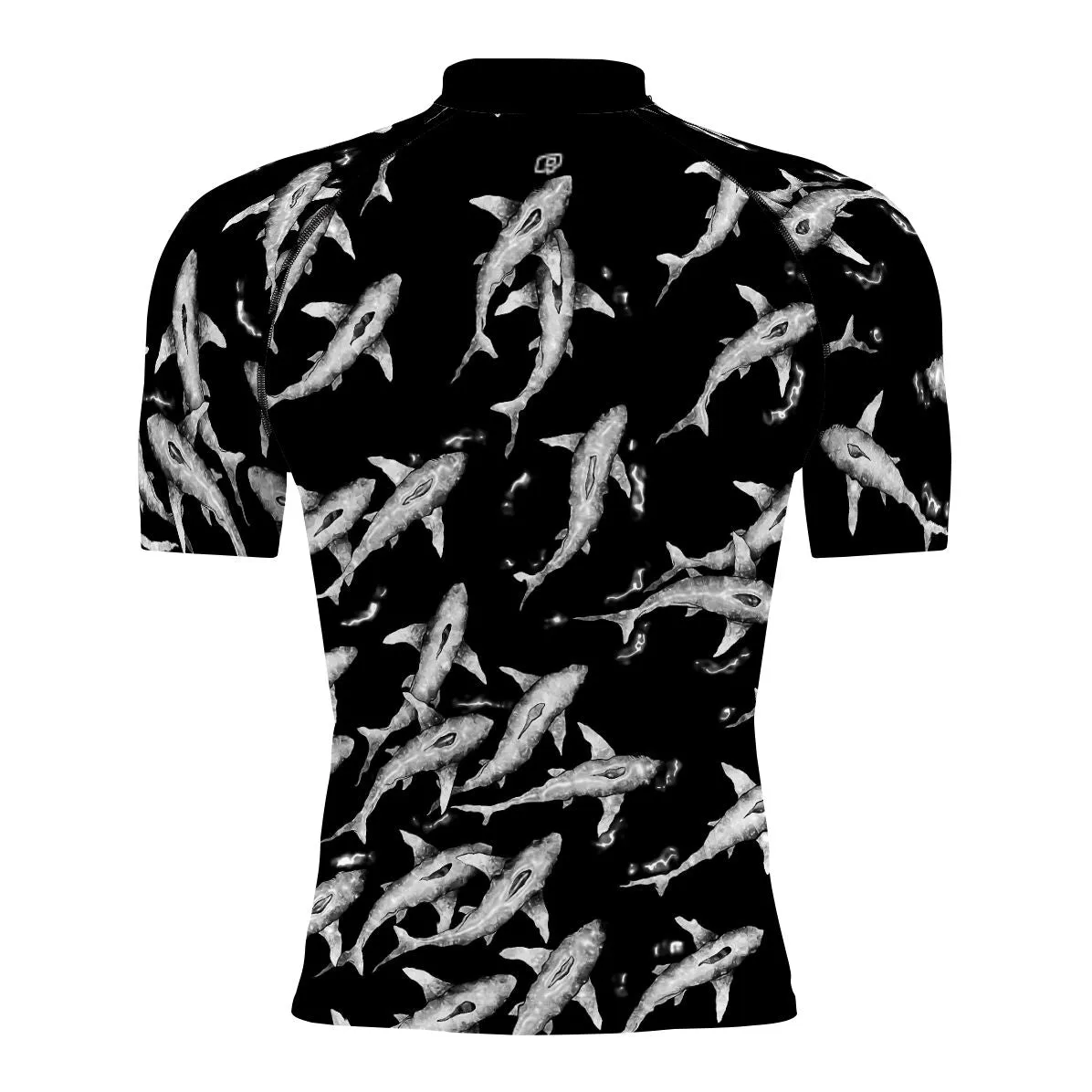 Shark Shiver - Men's Surf UPF50  Short Sleeve Rash Guard
