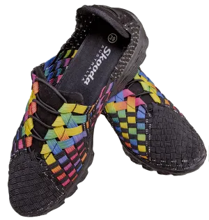 Skooda Water Shoes Black Sporty round lace