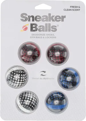 Sof Sole Sneaker Balls Shoe, Gym Bag, and Locker Deodorizer, 6 Pack
