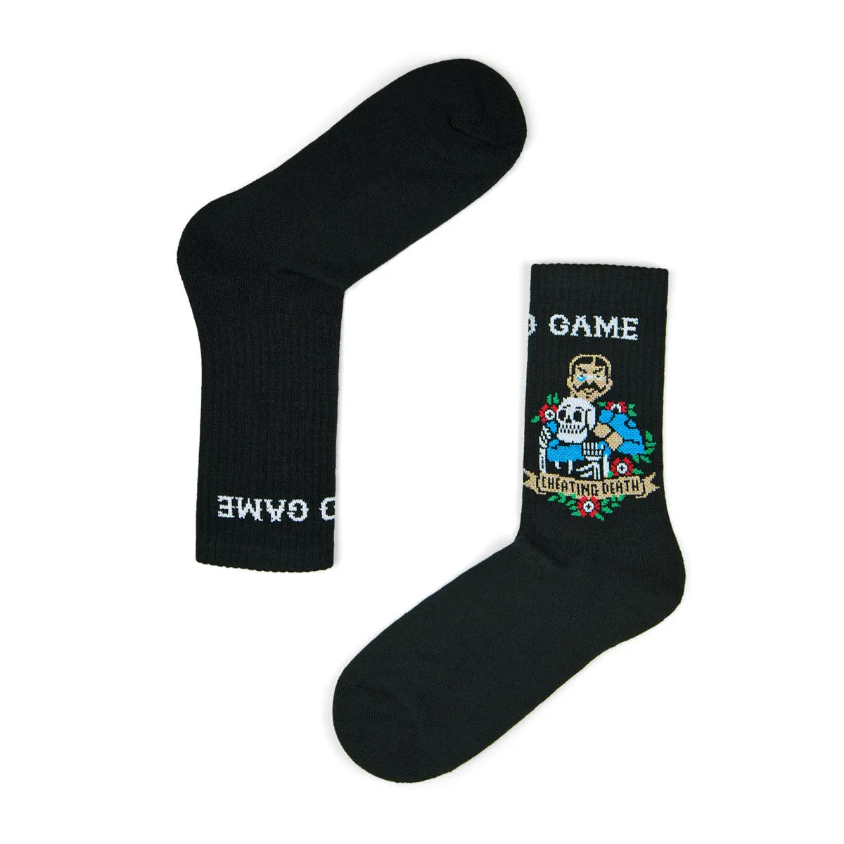 Sosete GROUND GAME Cheating Death - Negre