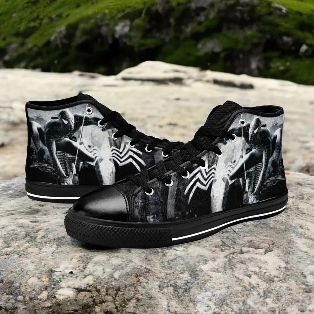 Spider Man Venom Shoes High Top Sneakers for Kids and Adults