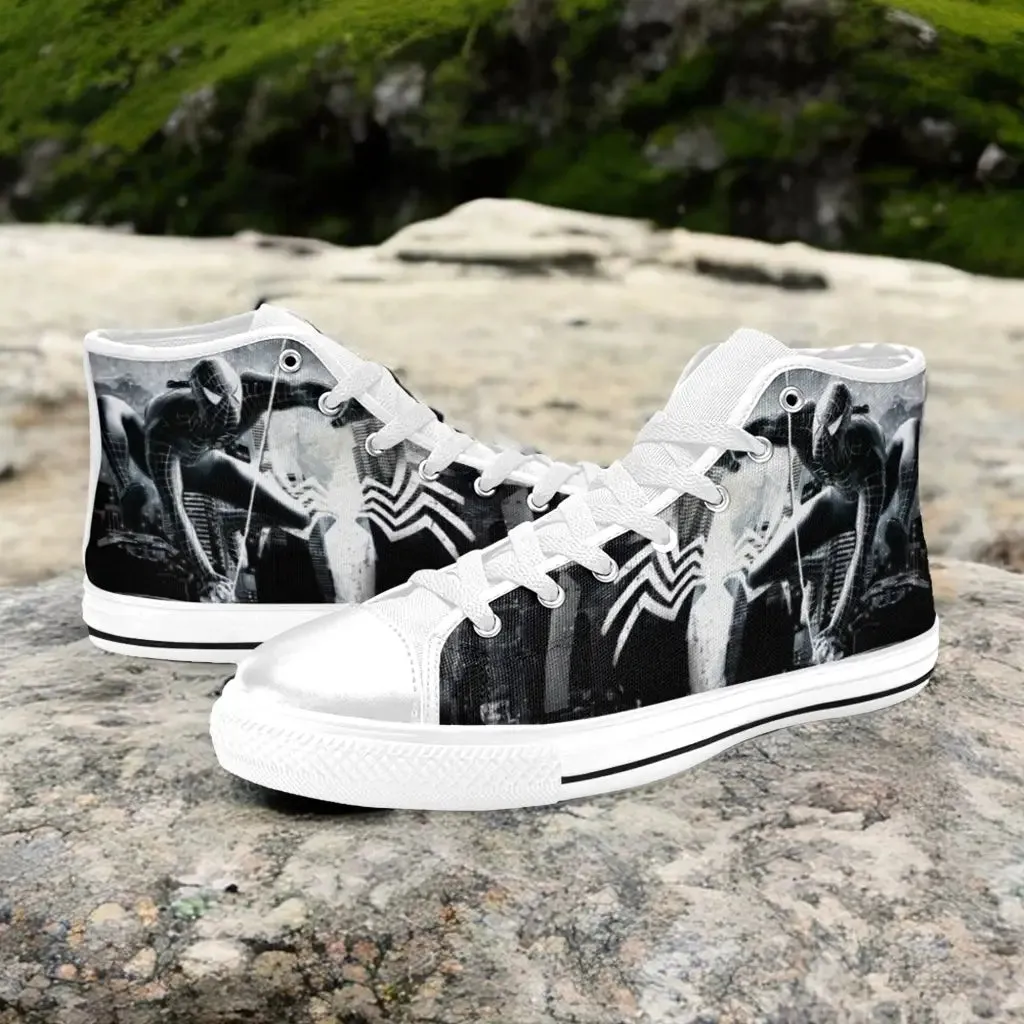 Spider Man Venom Shoes High Top Sneakers for Kids and Adults