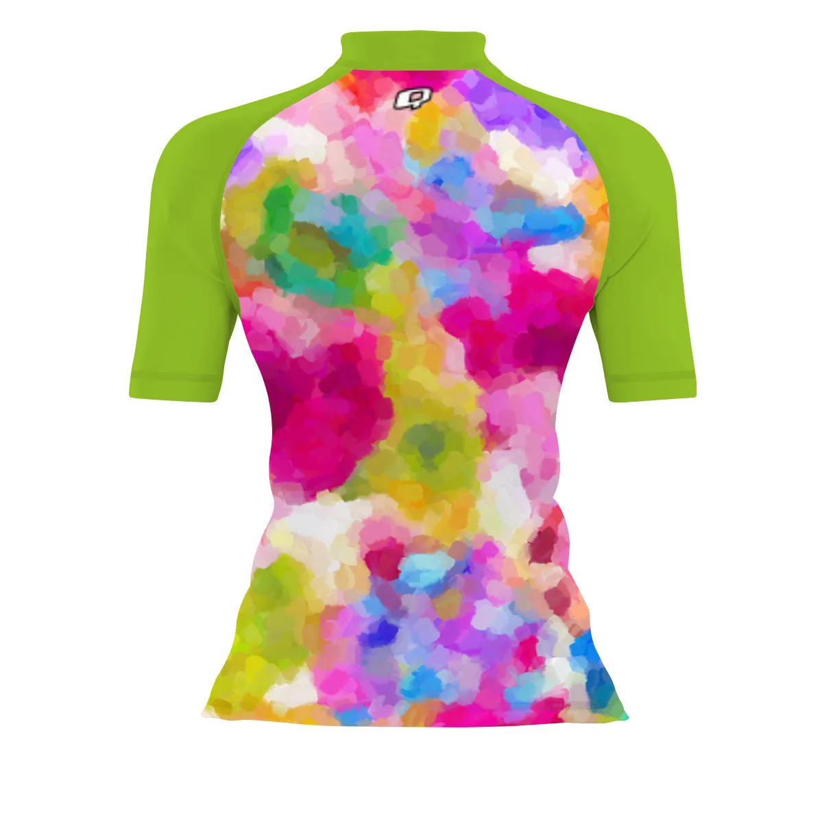 Spring Flowers V1 - Women's Surf UPF50  Short Sleeve Rash Guard