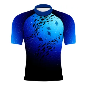Stingray Play - Men's Surf UPF50  Short Sleeve Rash Guard