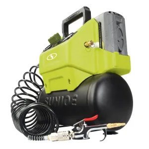 Sun Joe iONAIR 40-Volt iONMAX Cordless Air Compressor | 1.6-Gallon | Included Accessories | Tool Only