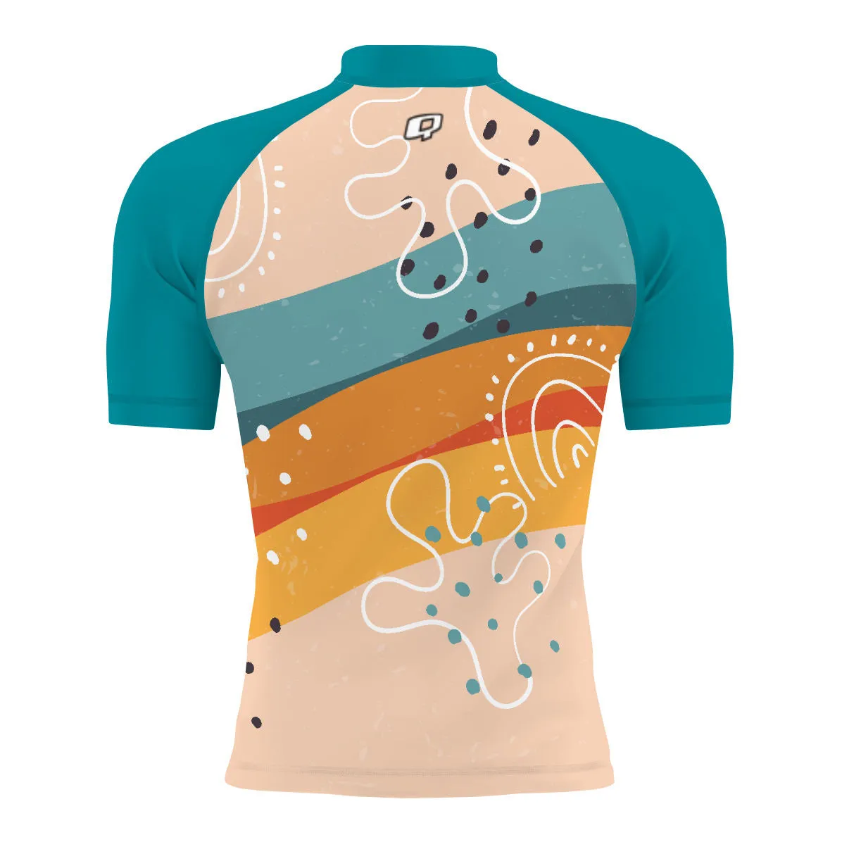 Sunset Strips - Men's Surf UPF50  Short Sleeve Rash Guard