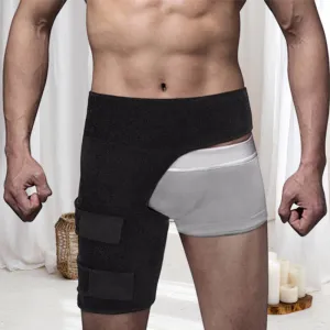 Supportive hip brace for reduction of sciatic nerve pressure