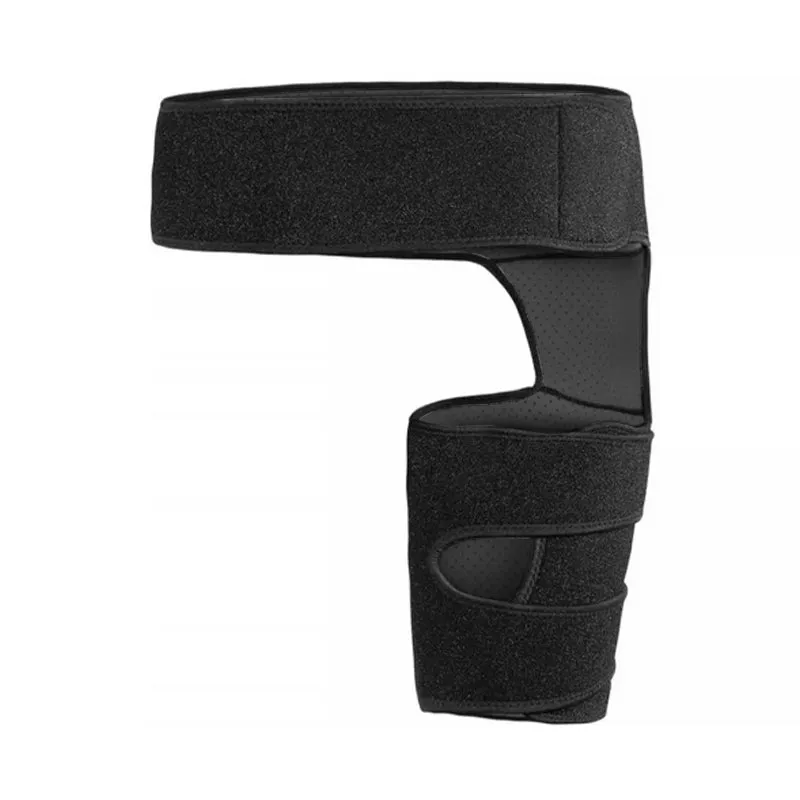 Supportive hip brace for reduction of sciatic nerve pressure