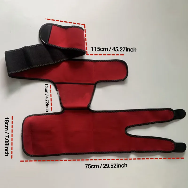 Supportive hip brace for reduction of sciatic nerve pressure