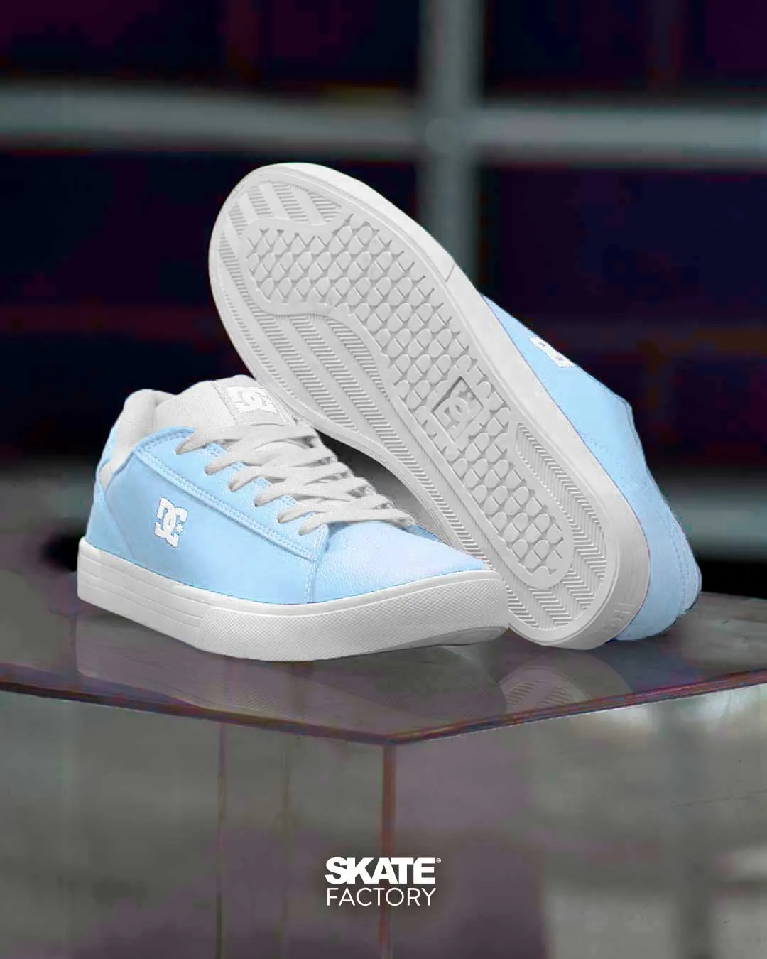 TENIS DC SHOES NOTCH AZUL BLANCO