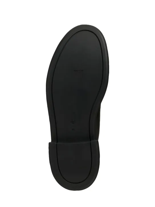 The Row   50mm Zipped leather ankle boots 