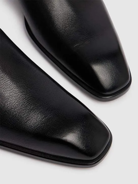 Tom Ford   Kenneth grained leather buckle boots 