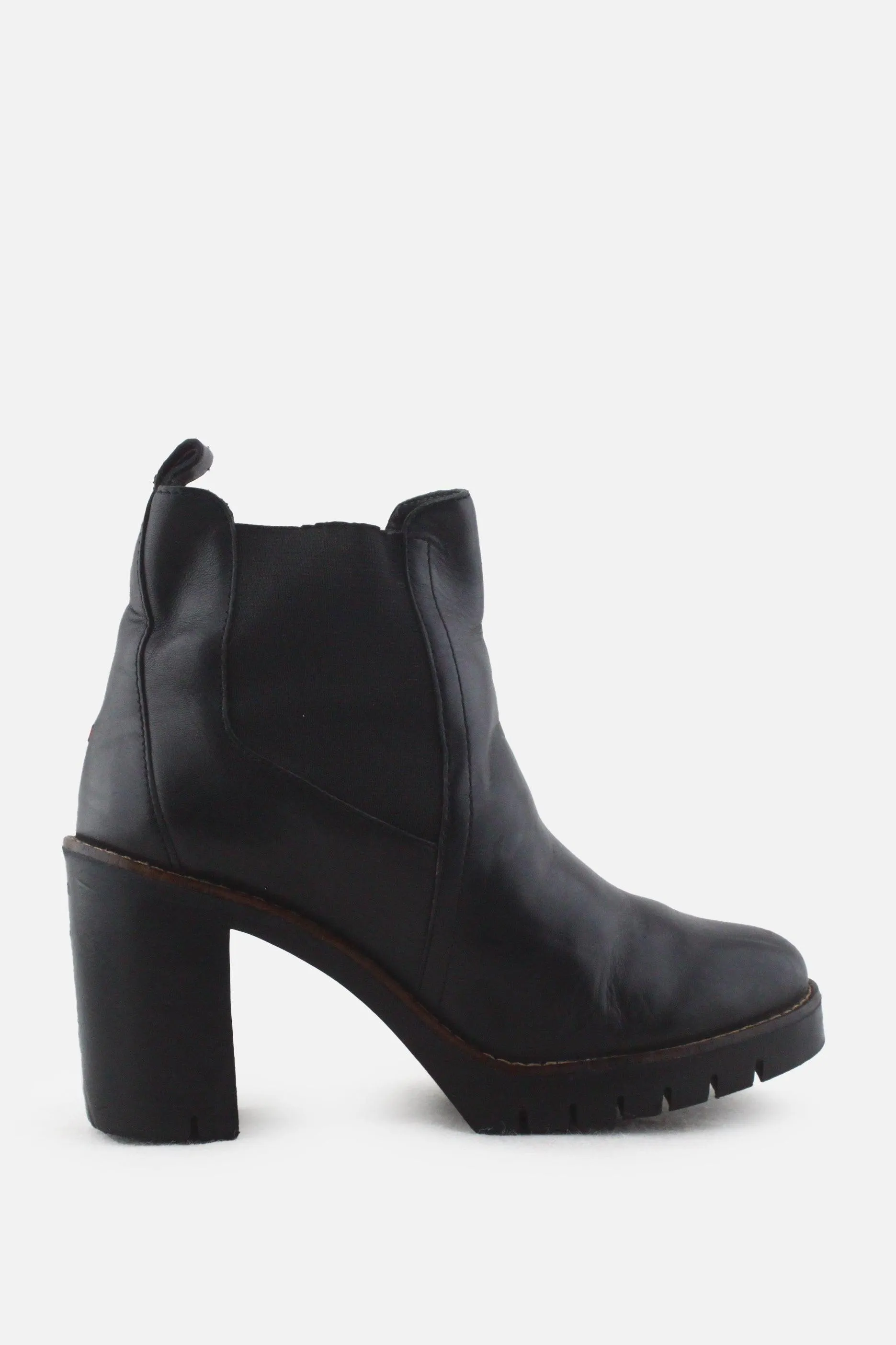 Tommy Hilfiger Stretchable Block Ankle Boots | 100% Authentic Leather