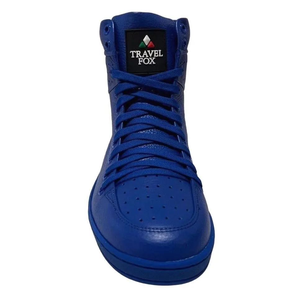 Travel Fox 900 Series Classic Men's Royal Blue Nappa Leather High Top Sneakers 916101 105