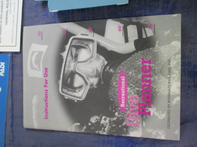 Used Sports Chalet Padi Scuba Dive Planner Kit