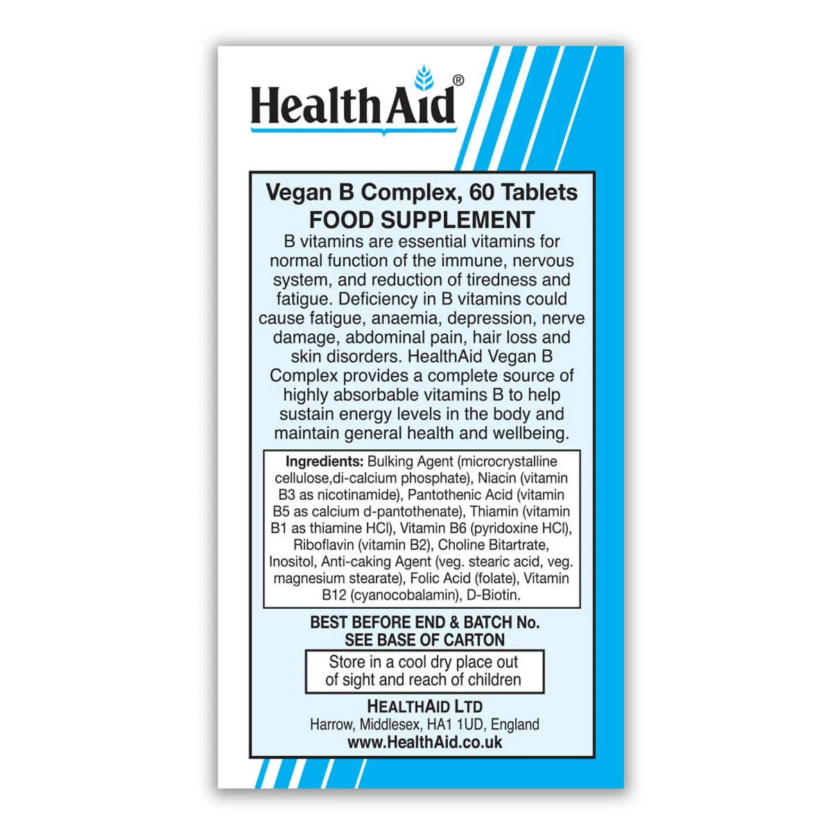 Vegan B Complex Tablets