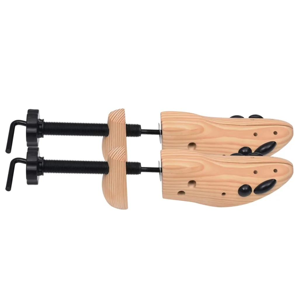 vidaXL Shoe Trees Size 41-46 Solid Pine Wood