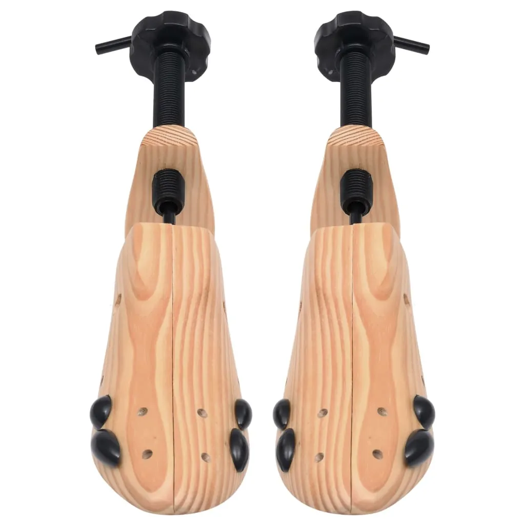 vidaXL Shoe Trees Size 41-46 Solid Pine Wood