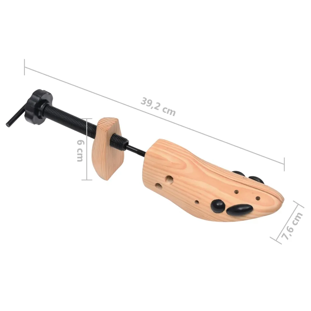 vidaXL Shoe Trees Size 41-46 Solid Pine Wood
