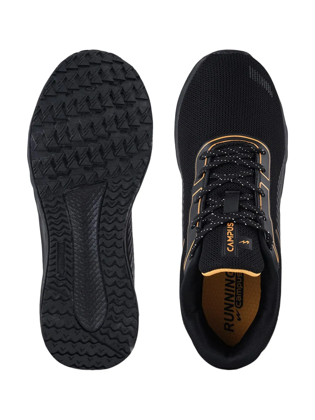 VINCENT Black Men's Sports Shoes