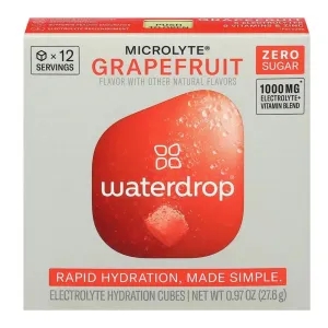Waterdrop - 'Grapefruit' Rapid Hydration Cubes (12CT)