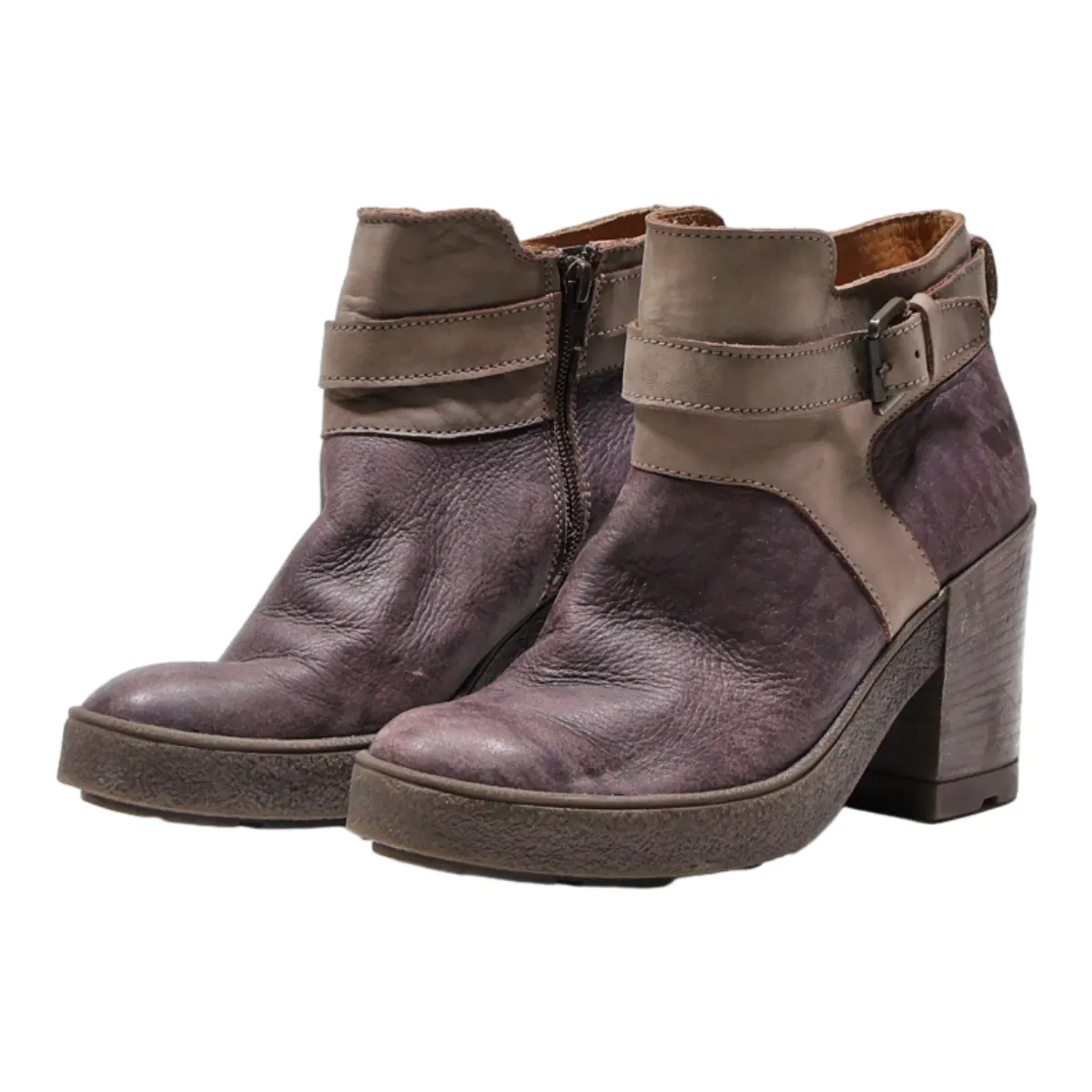 WEINBRENNER Ankle Boots Purple Suede Womens UK 7