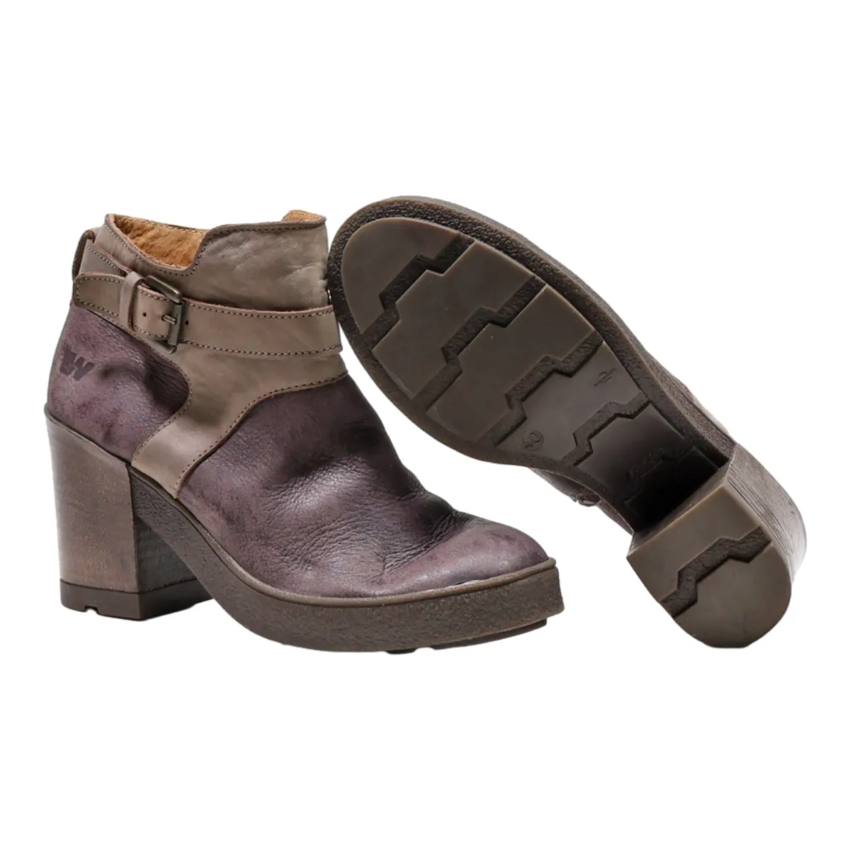 WEINBRENNER Ankle Boots Purple Suede Womens UK 7