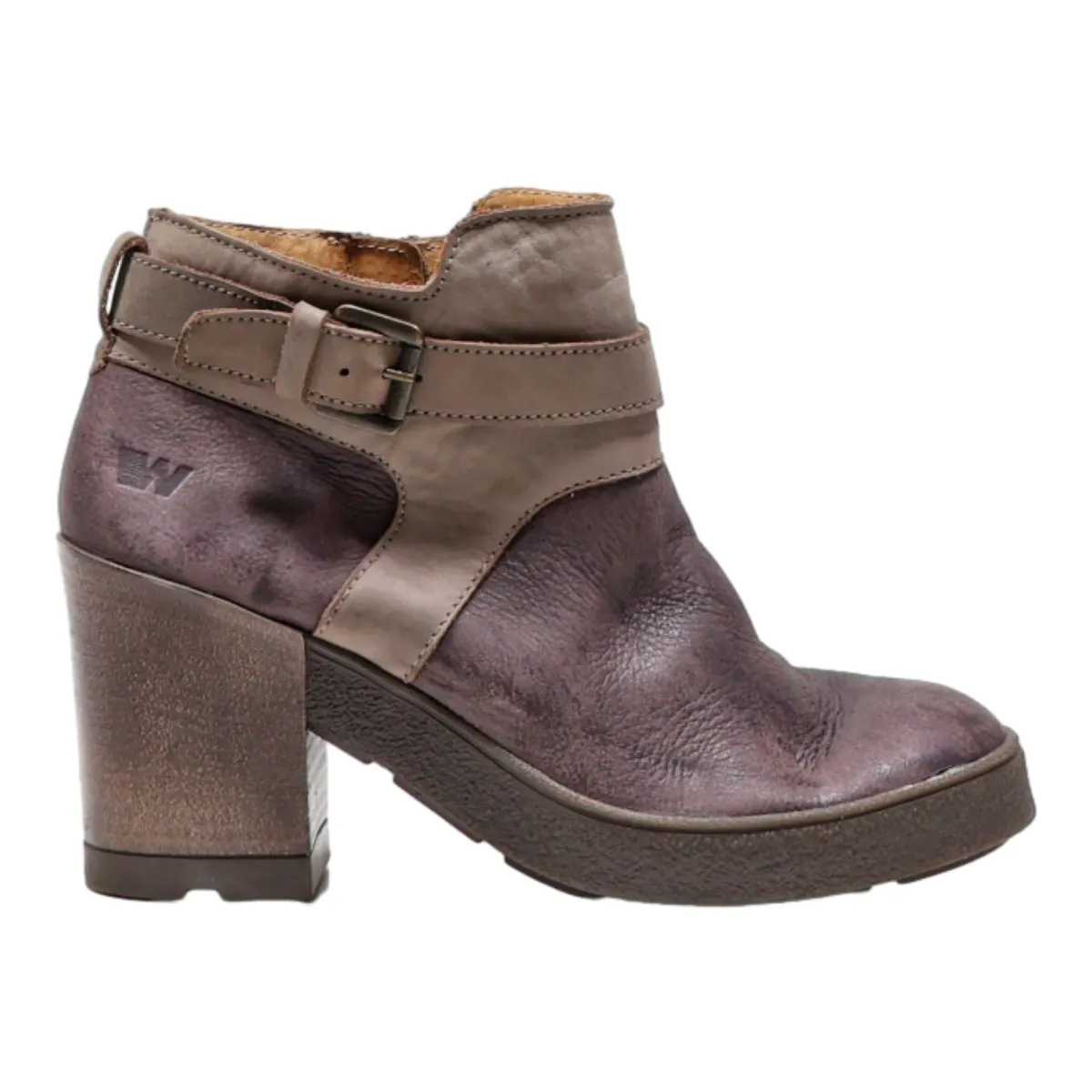 WEINBRENNER Ankle Boots Purple Suede Womens UK 7