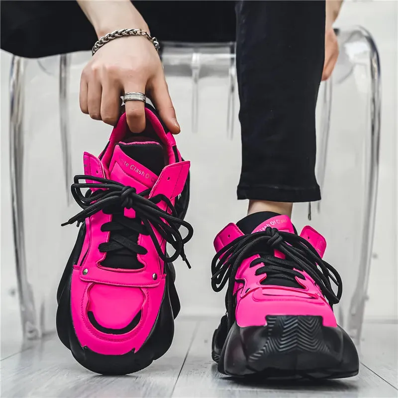Woman pink shoes Aletha R Chunky sneakers