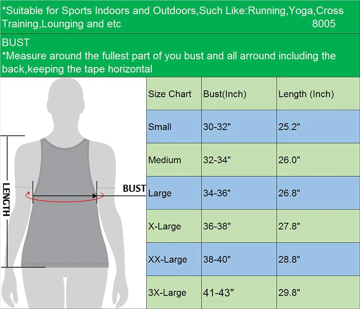 Women's 3 Pack Running Workout Athletic Long Racerback Tank Tops