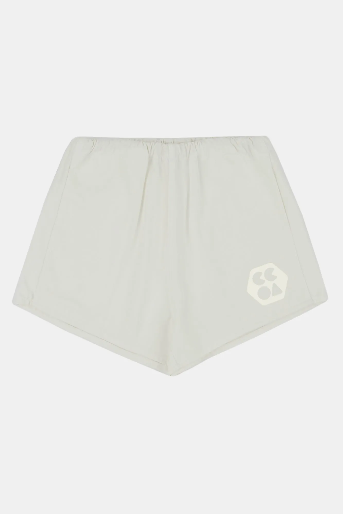 Womens Heavyweight Sports Short Plastic Free - White