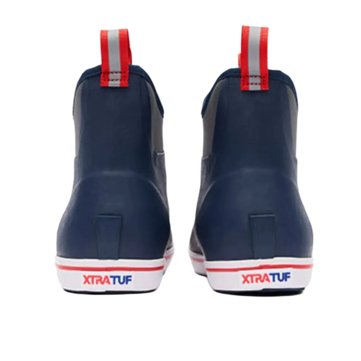 Xtratuf Ankle Deck Men's 6" Boots 22733 In Navy Red