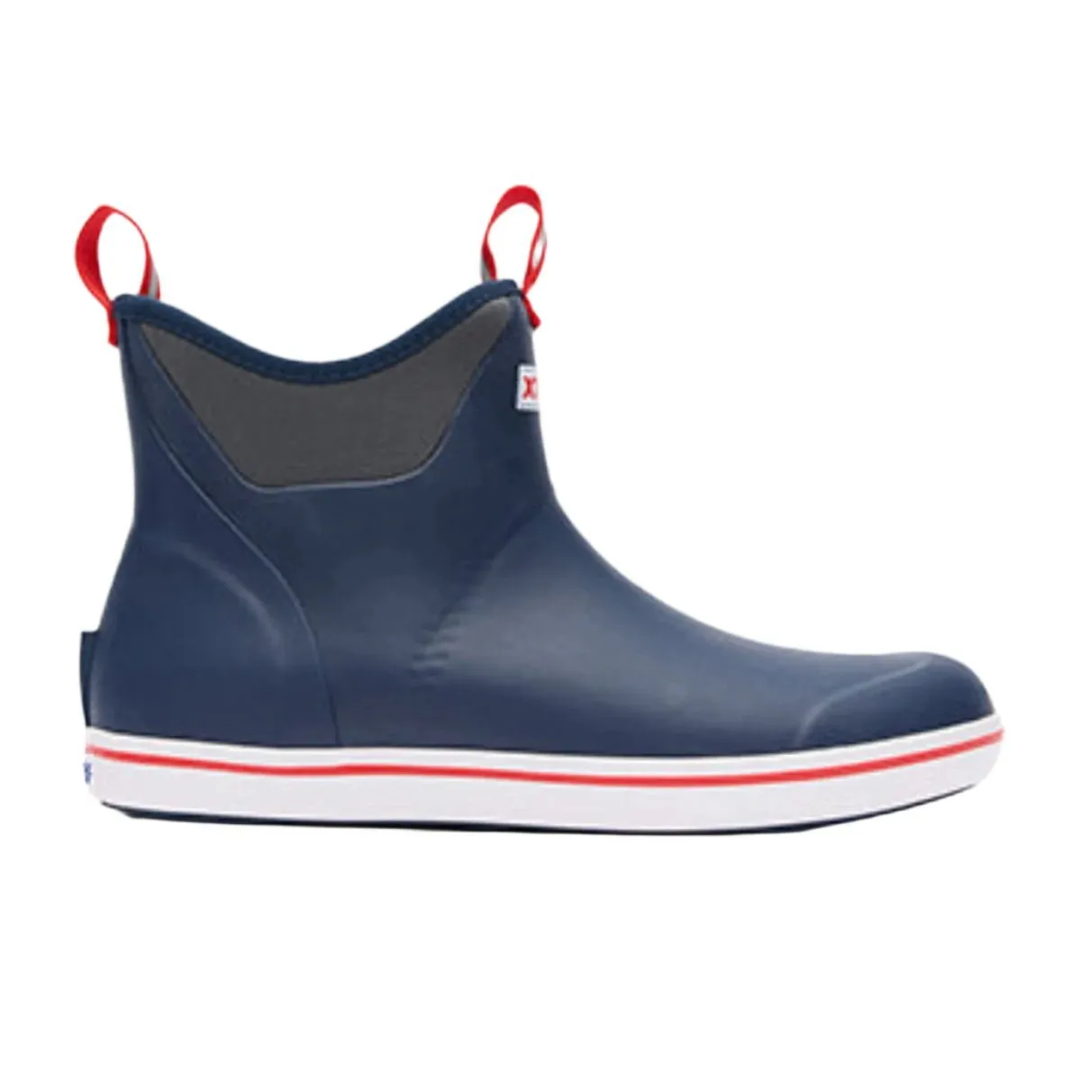 Xtratuf Ankle Deck Men's 6" Boots 22733 In Navy Red